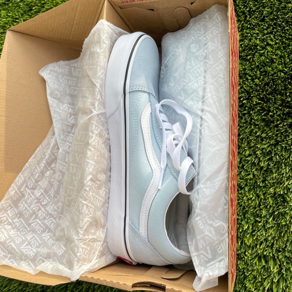 Baby Blue Vans - size 8.5 - Picture 2 of 3
